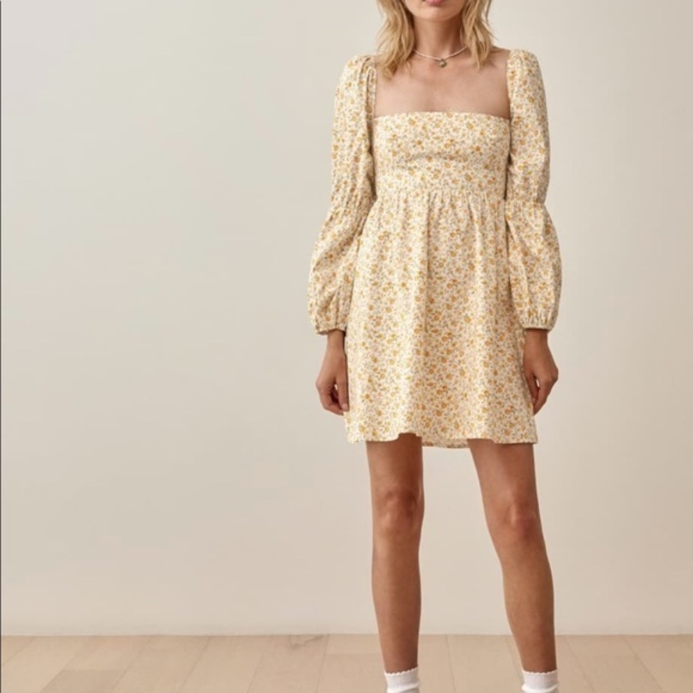 💛New Reformation Michaela Dress Lima